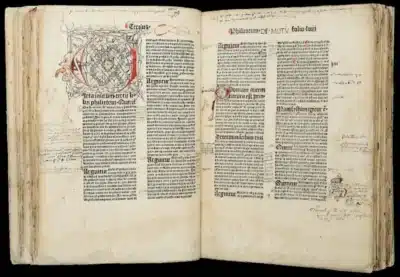 Gutenberg printed book