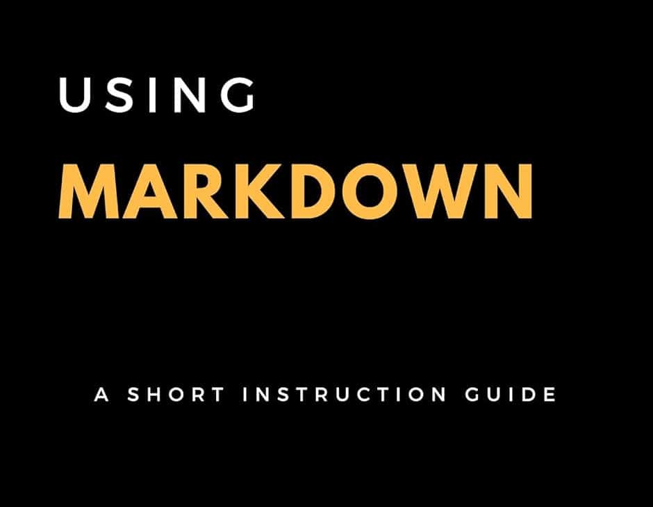 Using Markdown